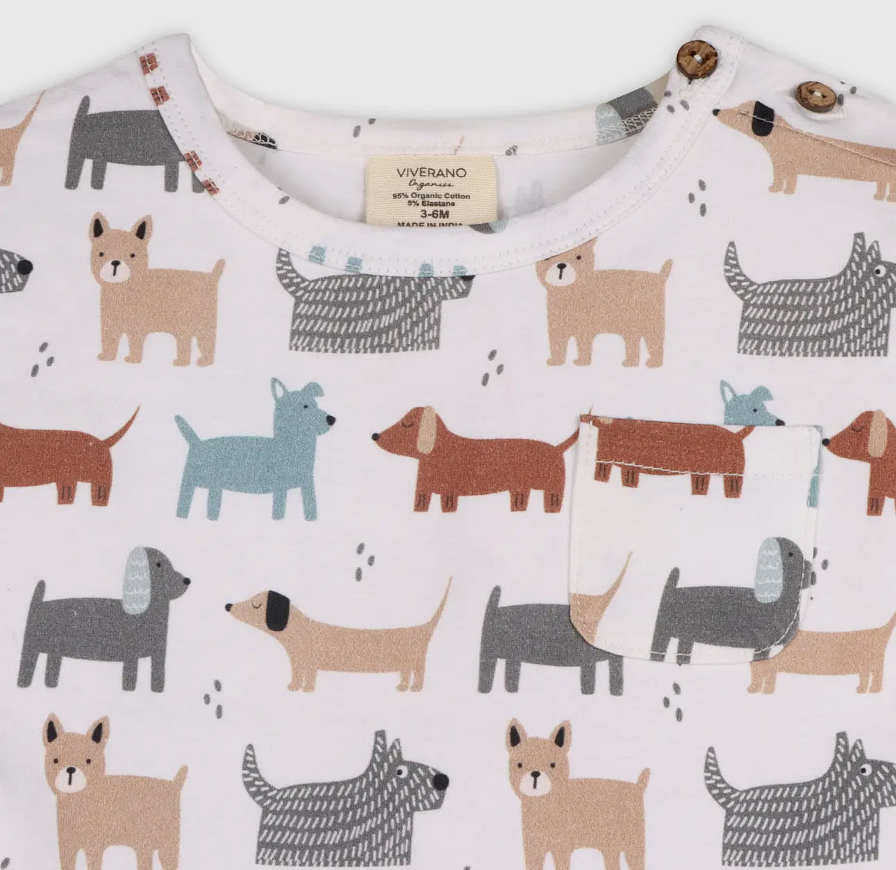 Dog Baby Tee Top + Shorts (Organic Jersey)