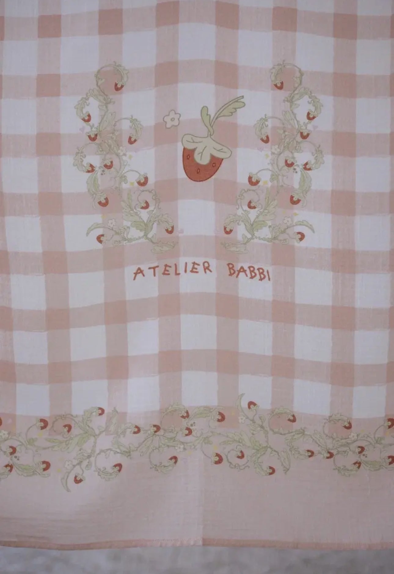 Double Layer Muslin Blanket - Strawberry