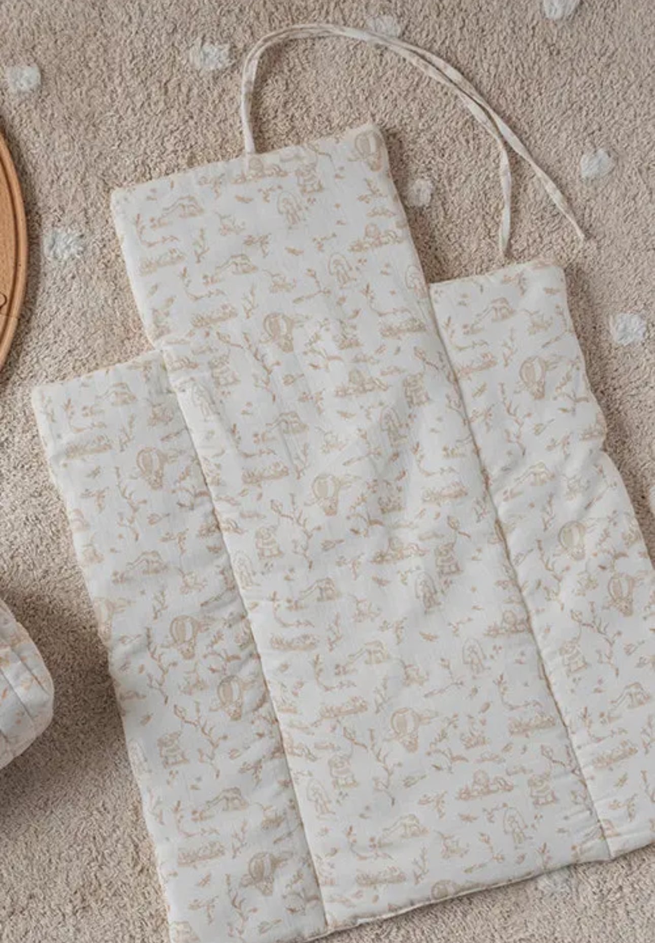 Changing Mat - Toile De Jouy / Beige