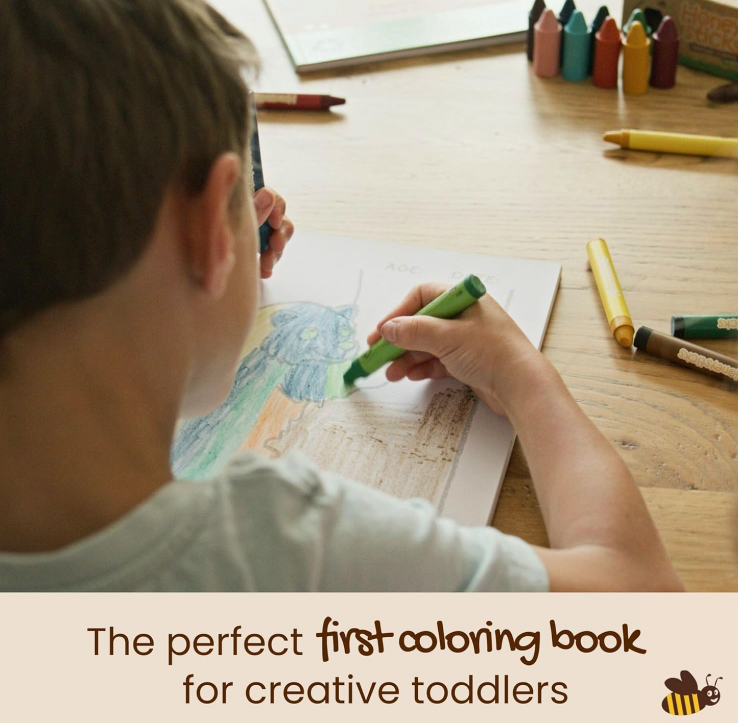 Honeysticks First Coloring Book: A North American Adventure