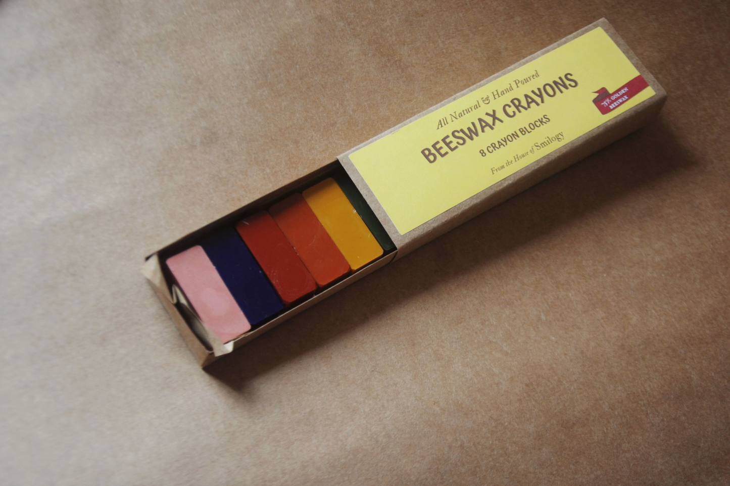 All Natural & Hand Poured Beeswax Block Rubbing Crayons