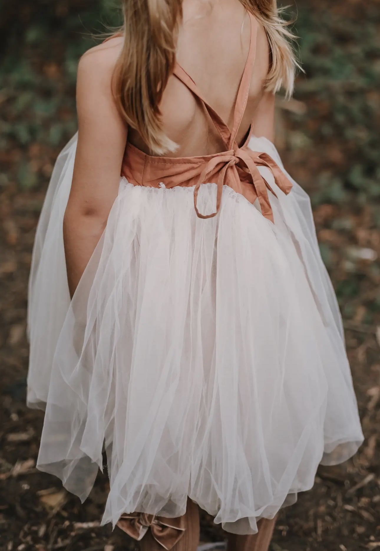 Pink Organic
Linen Tulle Dress