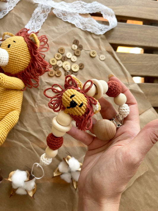 Hand-Made 100% Cotton Crochet Pacifier Chain