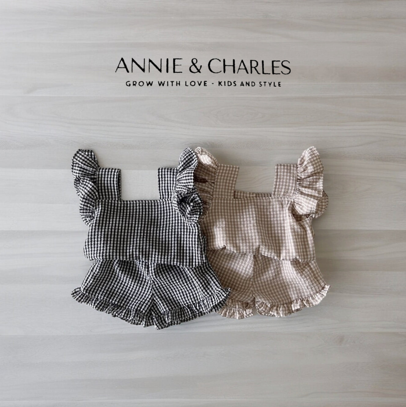 Annie & Charles® Summer Cotton Shirt & Shorts for Girls