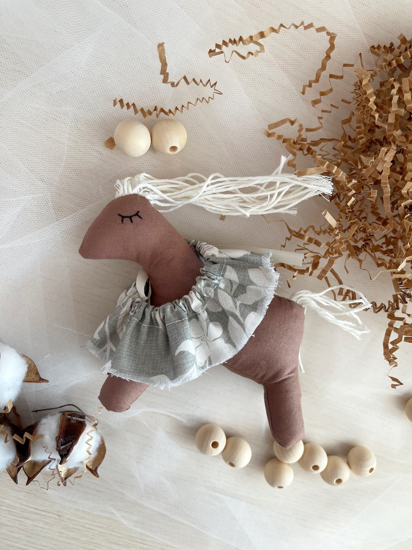 Hand-made 100% Cotton Horse Doll