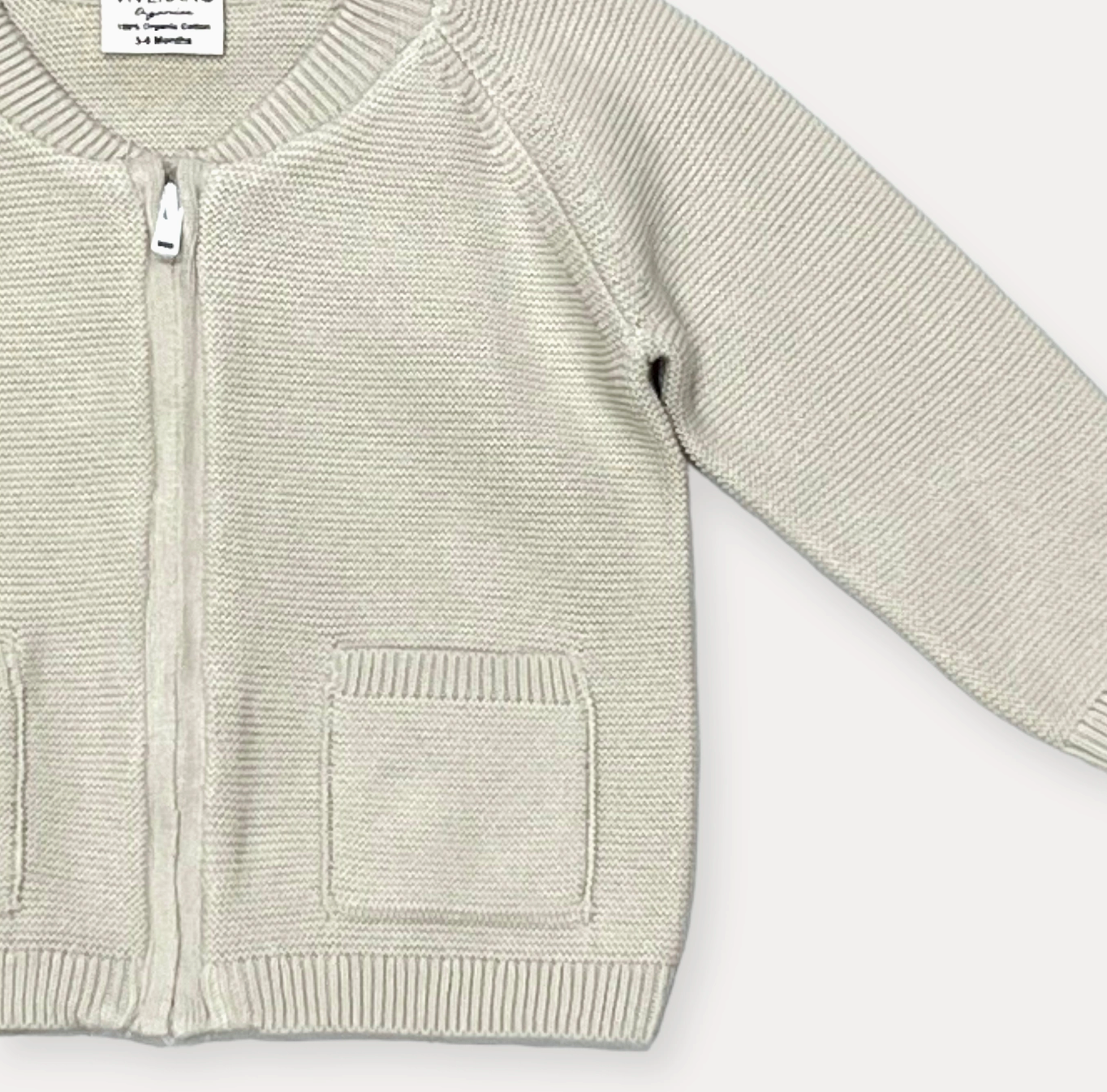 2-Pocket Baby Bomber Style Zip Jacket (Organic Cotton)