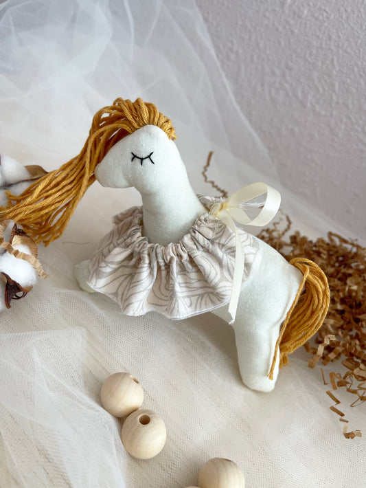 Hand-made 100% Cotton Horse Doll