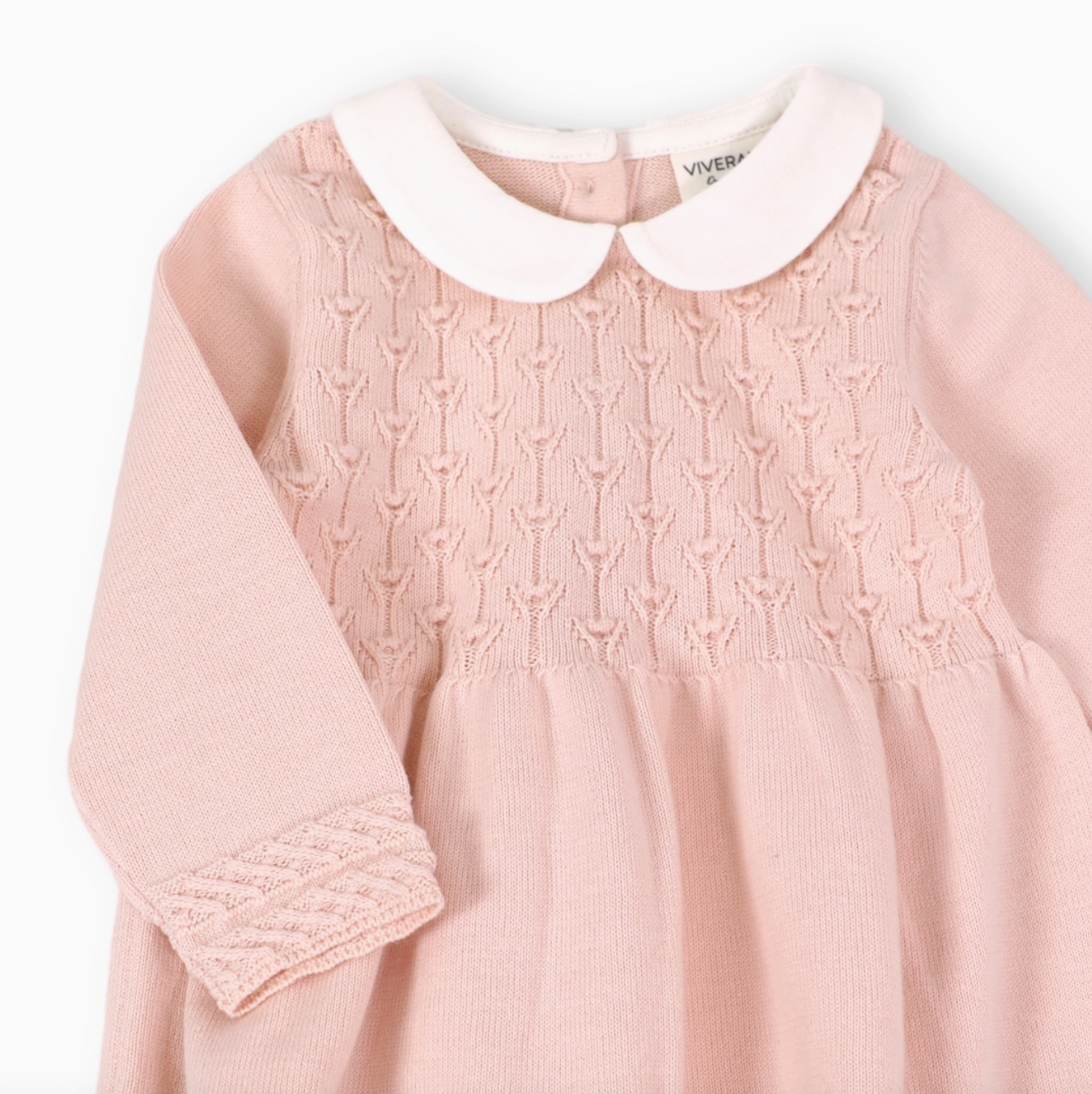 Milan Peter Pan Tulip Knit Baby Sweater Dress (Organic)