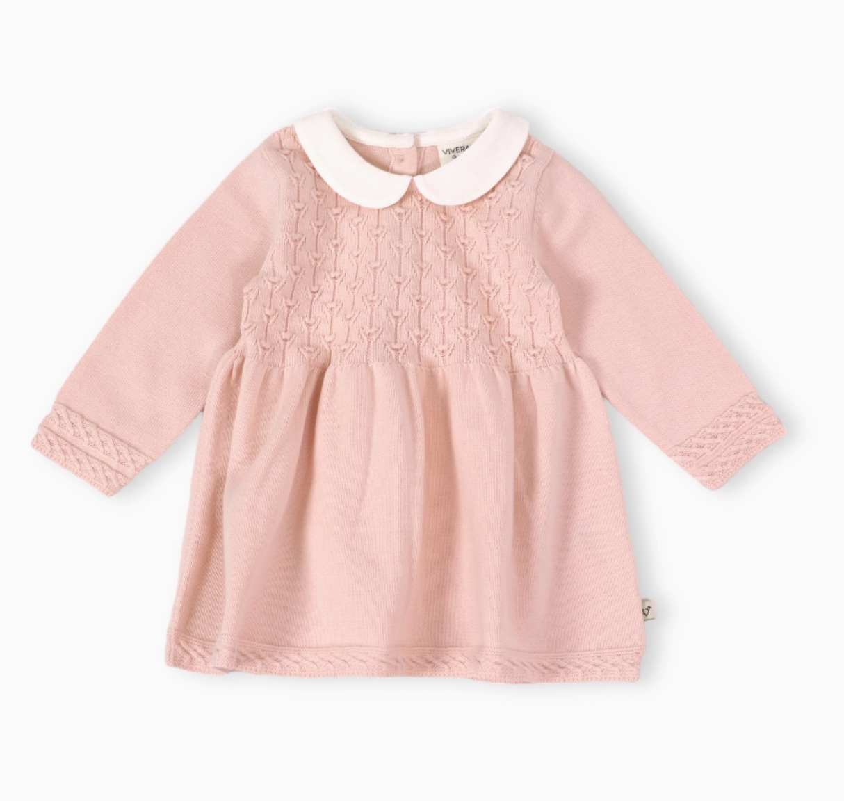 Milan Peter Pan Tulip Knit Baby Sweater Dress (Organic)