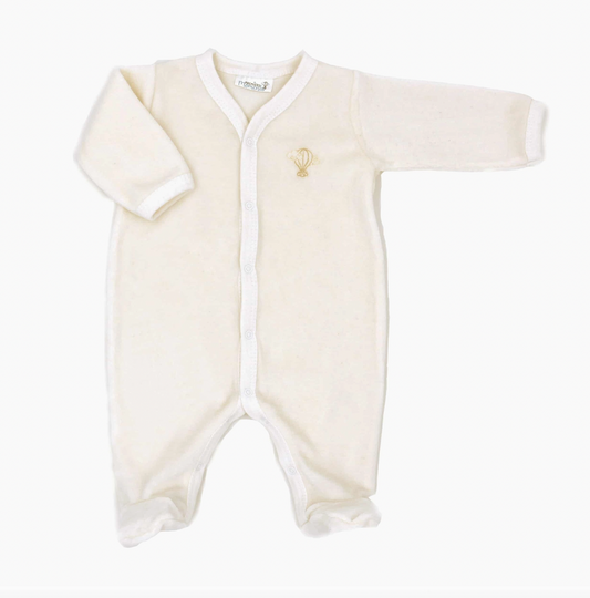 100% Organic Cotton Velvet or Jersey Baby Pajamas