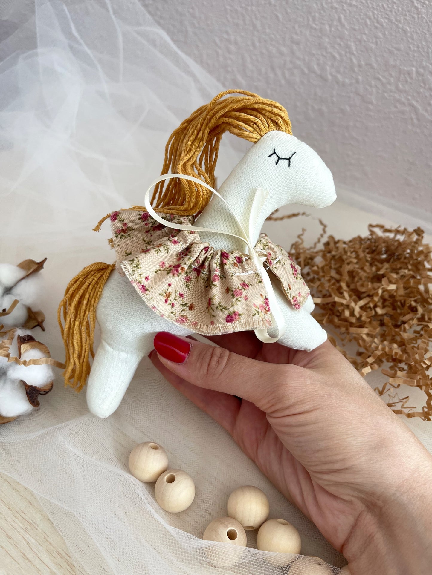 Hand-made 100% Cotton Horse Doll