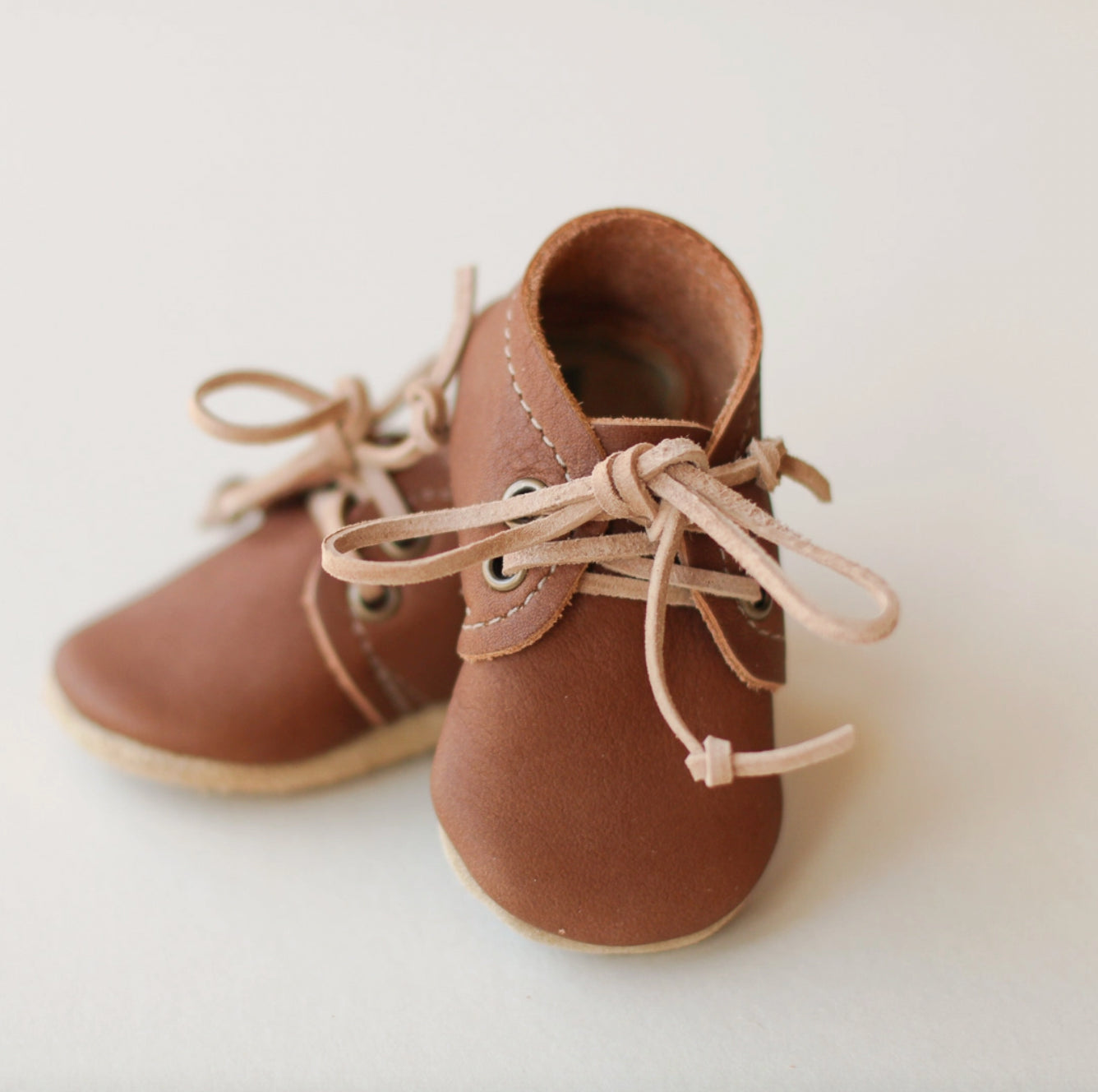 Baby Oxfords in Walnut