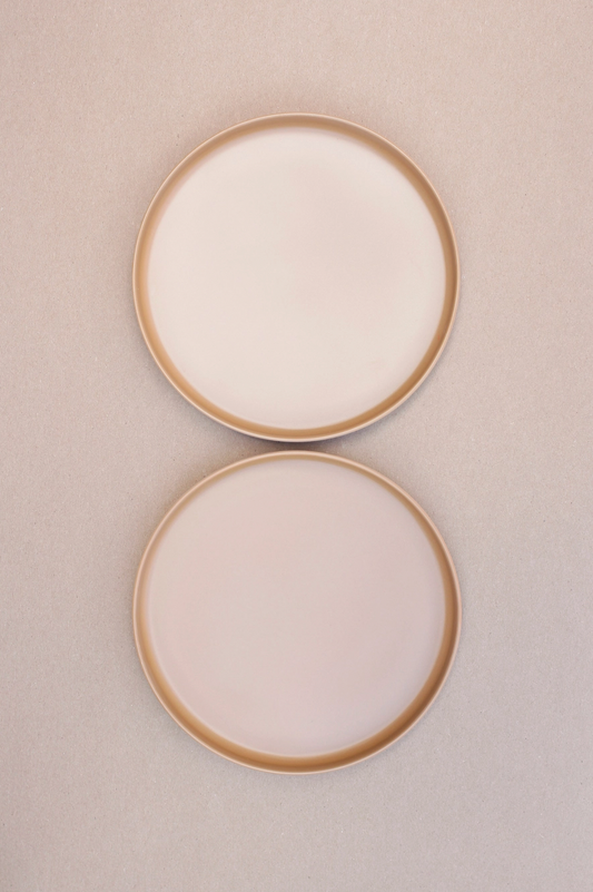 Bamboo Plate Set of 2 - Biscuit