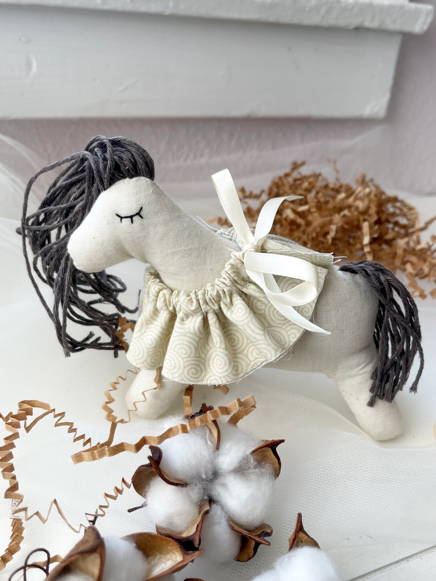 Hand-made 100% Cotton Horse Doll