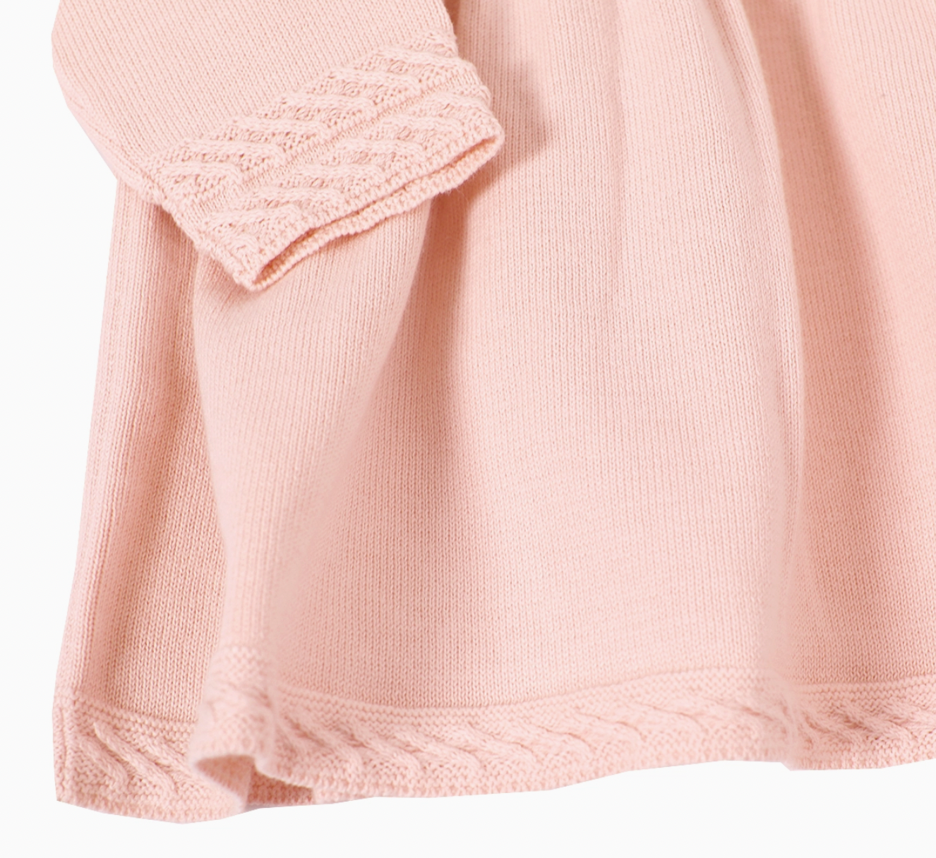 Milan Peter Pan Tulip Knit Baby Sweater Dress (Organic)