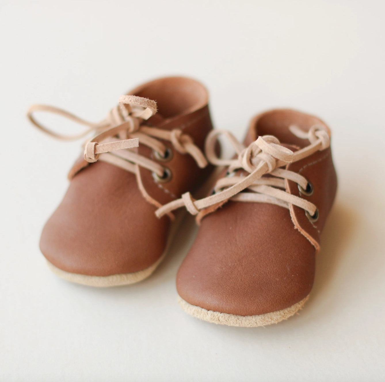 Baby Oxfords in Walnut