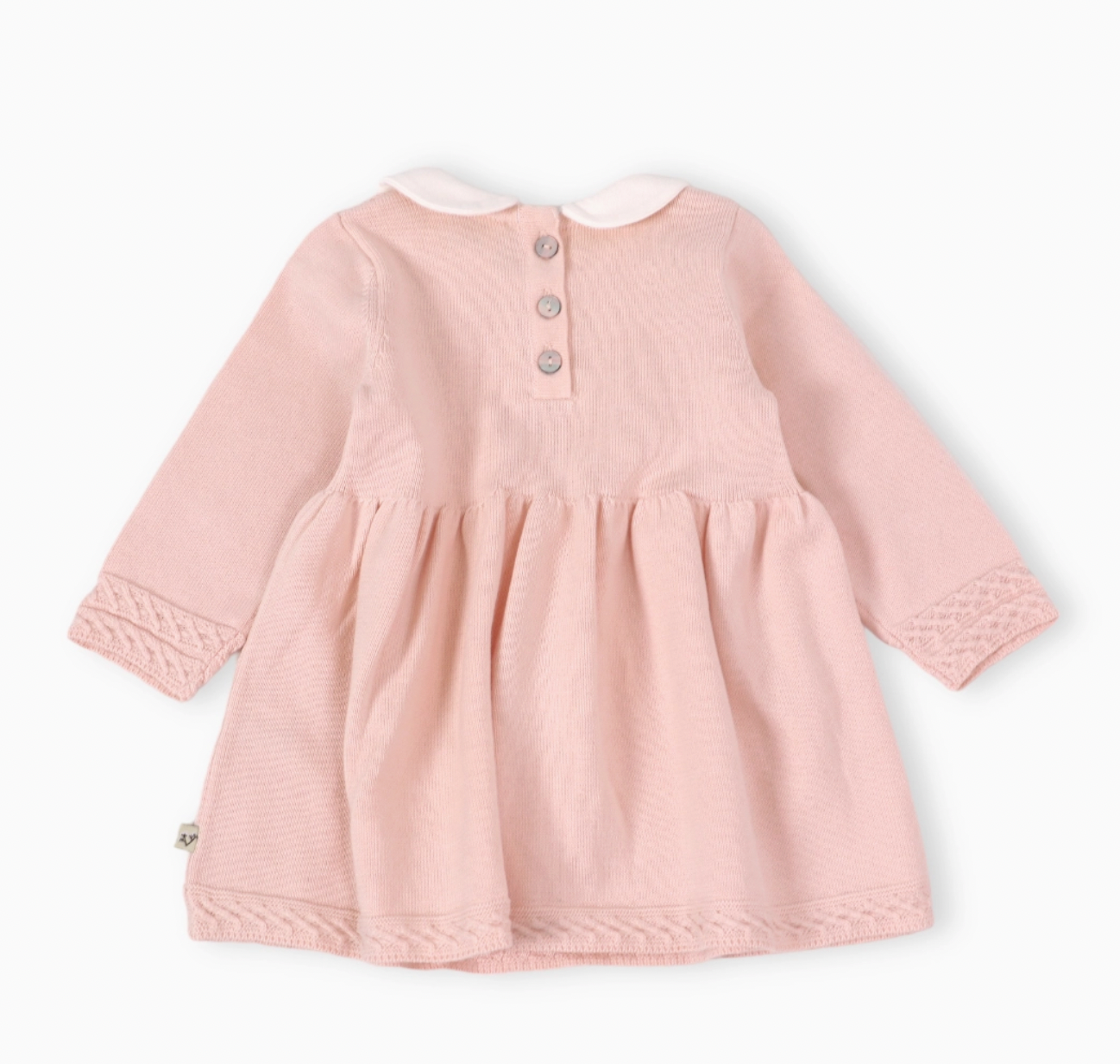 Milan Peter Pan Tulip Knit Baby Sweater Dress (Organic)