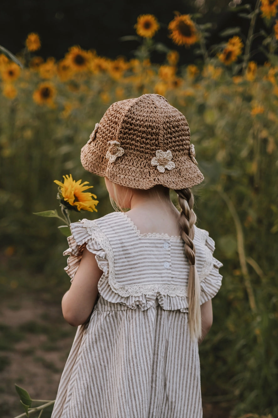 Annie & Charles® Papyrus Flower Summer Hat